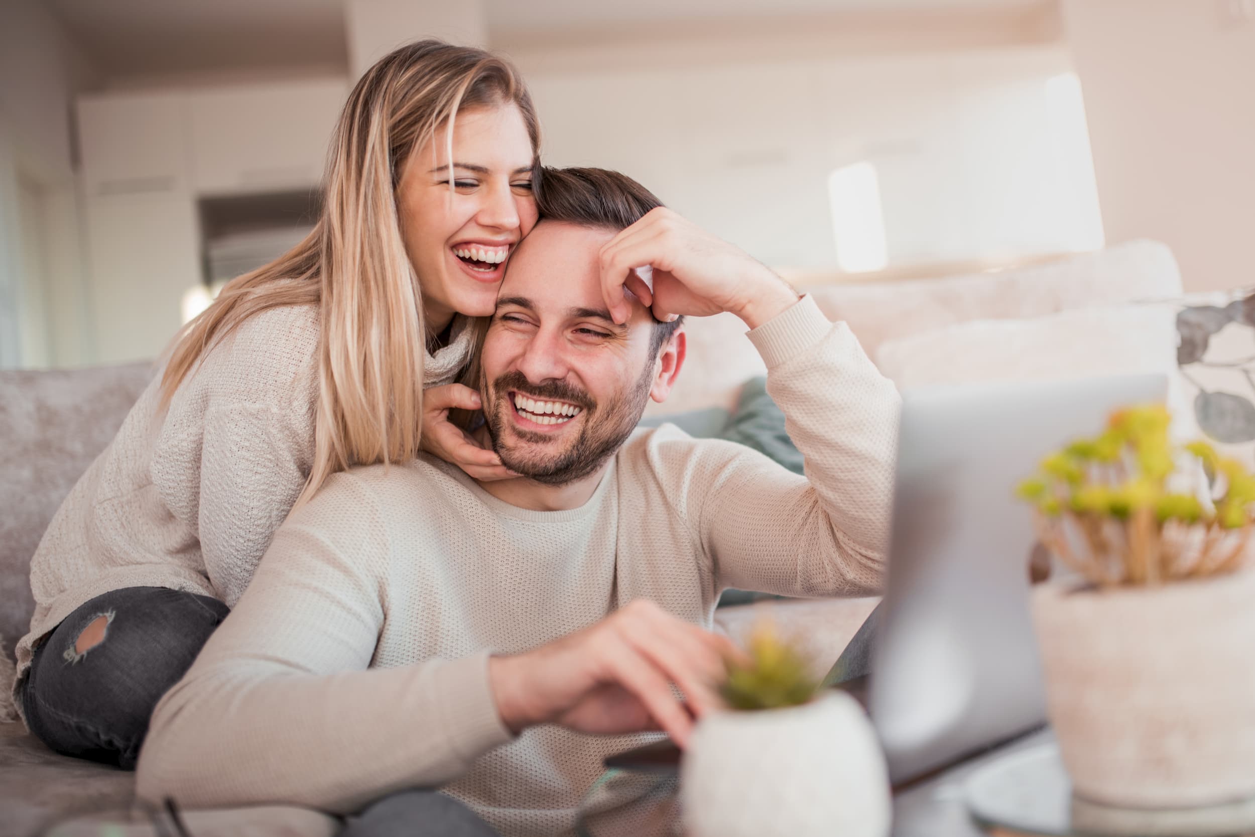 Happy young couple