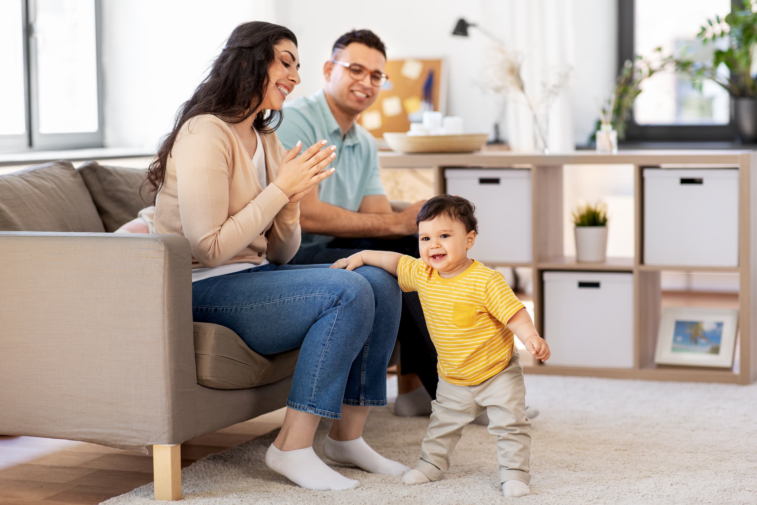 family playing